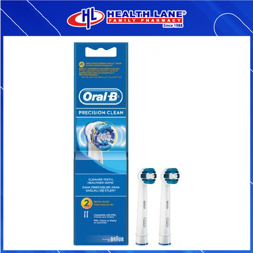 ORAL B PRECISION CLEAN EB20-2 ELECTRIC TOOTHBRUSH REPLACEMENT HEAD 2'S ORAL B PRECISION CLEAN EB20-2 ELECTRIC TOOTHBRUSH REPLACEMENT HEAD 2'S